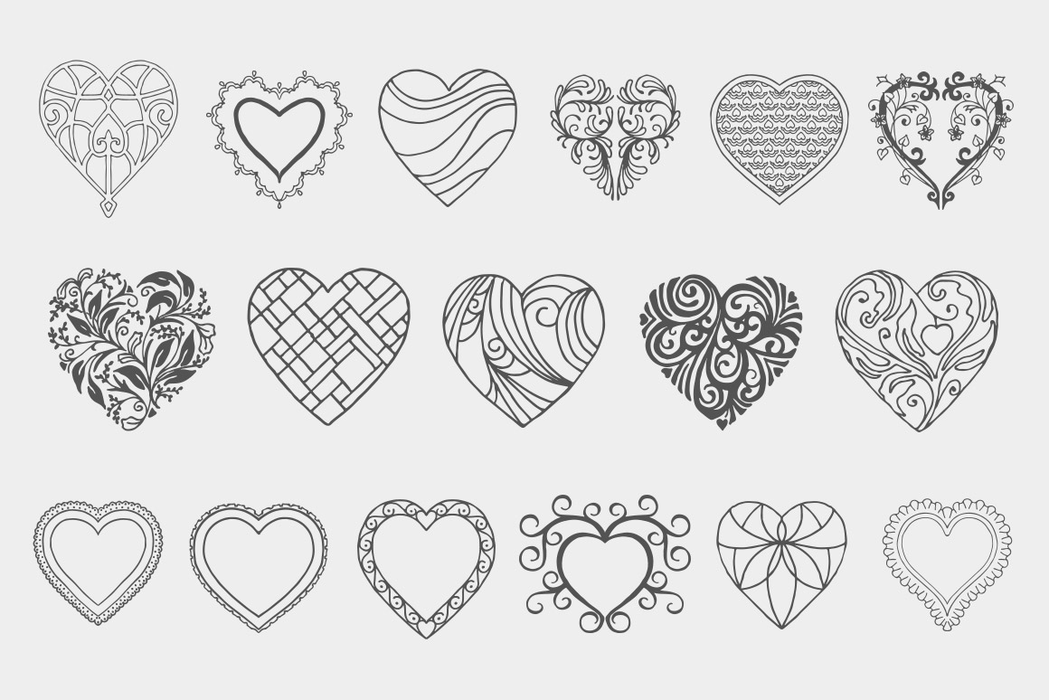 free decorative heart clipart - photo #44