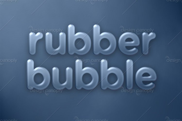 rubber bubble photoshop style