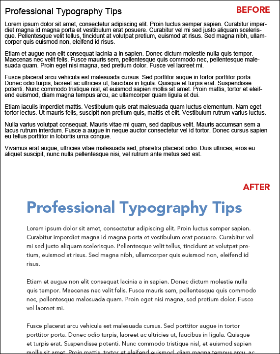 7 Tips For More Professional Typography