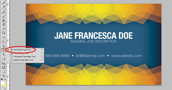 Create a Simple Patterned Business Card Template in Photoshop