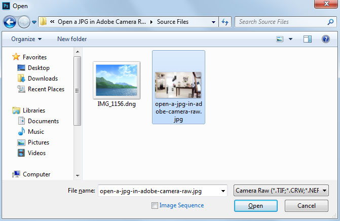 Two Ways To Open A Jpg With Adobe Camera Raw Directly In Photoshop Design Panoply