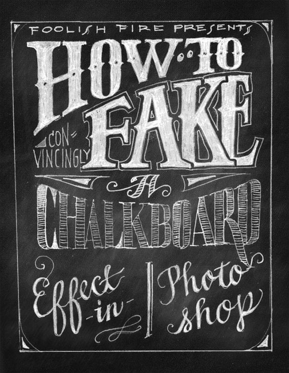 How to Fake a Chalkboard Effect in Photoshop