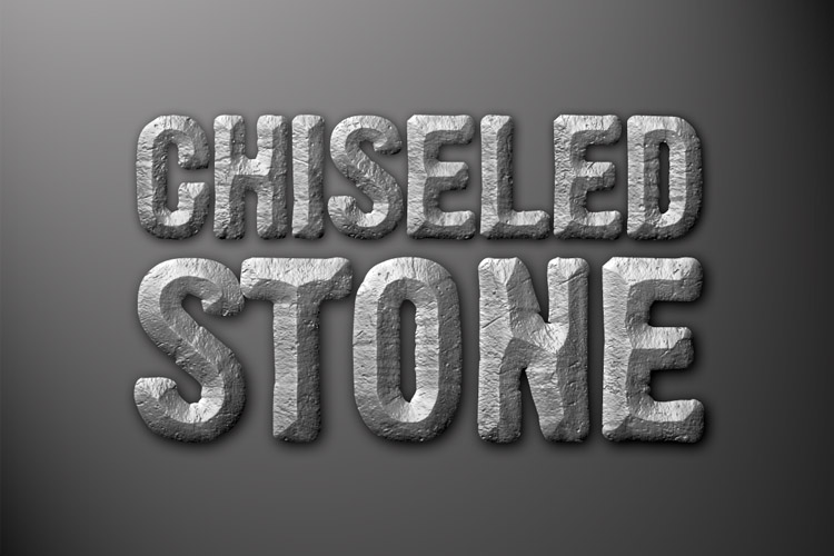 Chiseled Stone Photoshop Style