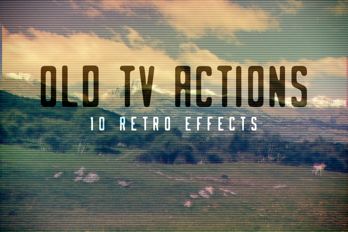 Free Old Tv Photoshop Actions Design Panoply