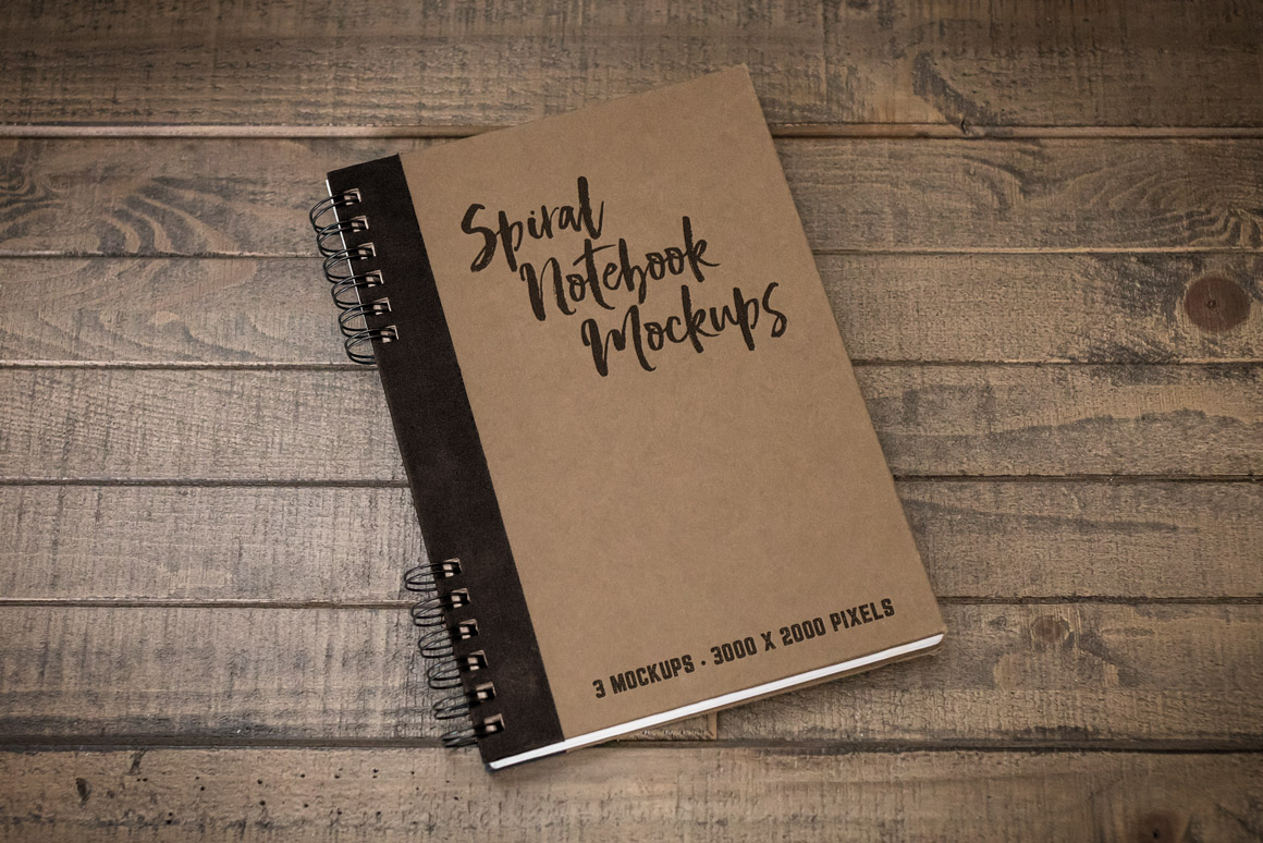 Spiral Notebook Mockups Volume 1 | Design Panoply