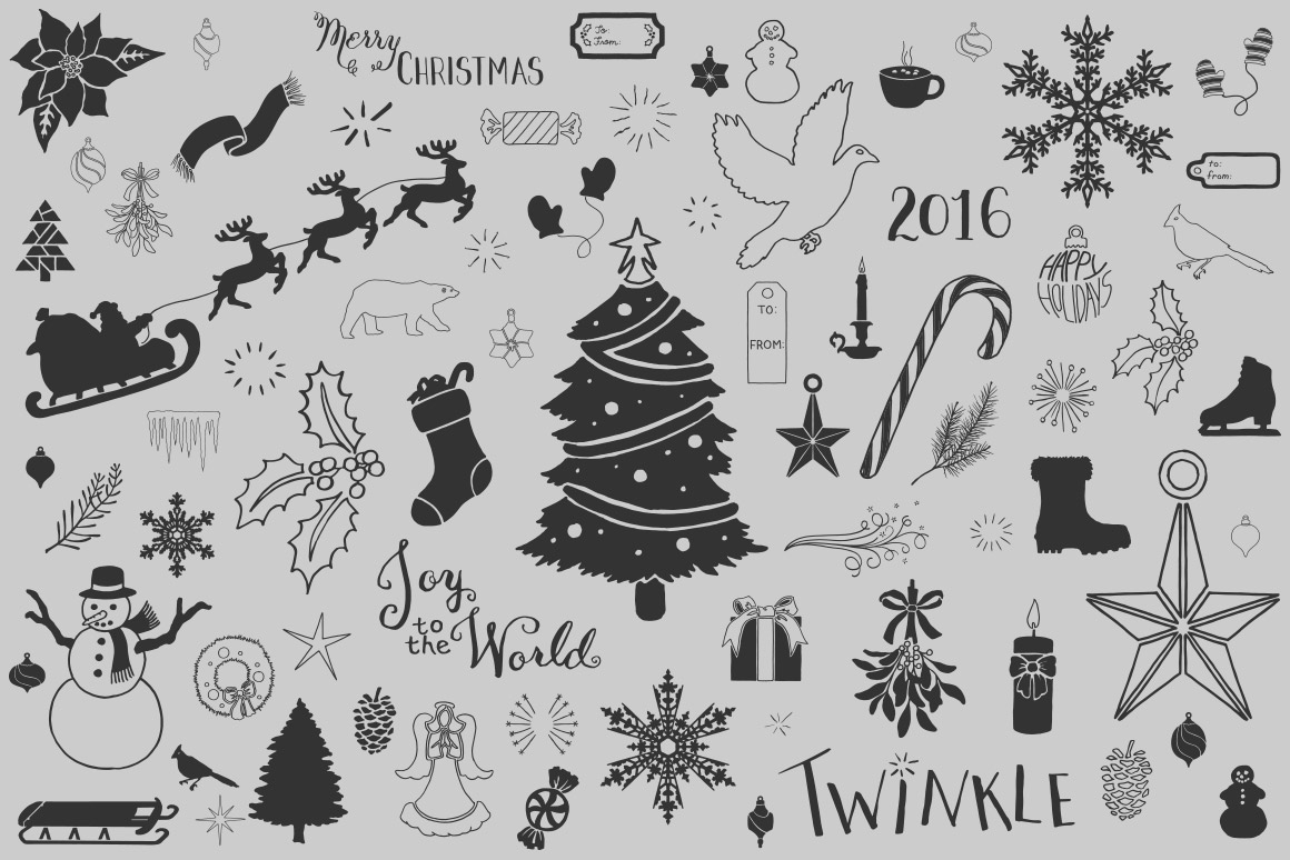 Download Winter And Christmas Vector Pack Volume 1 Design Panoply