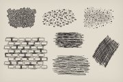 Hand Drawn Vextures and Brushes Pack 1