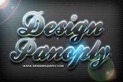 Quick Reflective Glowing 3D Text Effect Project Files
