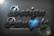 Quick Reflective Glowing 3D Text Effect Project Files