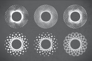 Circular and Spirograph Shapes Vector Pack 1