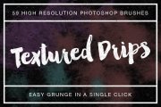 Textured Drips Brush Pack Volume 1