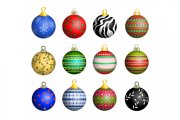 Christmas Ornaments Vector Pack 1