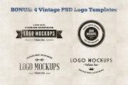 Vintage Logo Mockups Volume 1