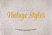 Vintage Photoshop Styles Volume 1