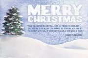 Watercolor Christmas Card Template 1