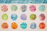 Watercolor Photoshop Styles Volume 1