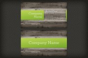 Wood Background Business Card Template 1