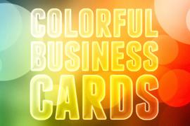 25 Beautifully Colorful Business Card Templates