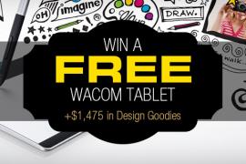 Win a FREE Wacom Graphics Tablet + $1,475 in Design Goodies