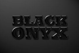 Black Onyx Photoshop Style