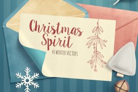 Christmas Spirit Winter Vector Pack Volume 1