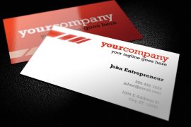 Clean and Colorful Business Card Template 1