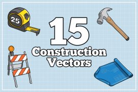 Construction Themed Illustration Pack 1