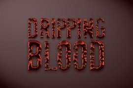 Dripping Blood Photoshop Style