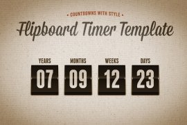 Flipboard Countdown Timer Template