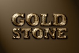 Golden Stone Photoshop Style