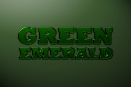 Green Emerald Photoshop Style
