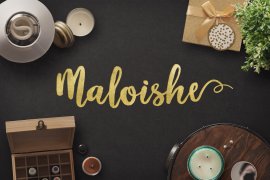 Maloishe Brush Script Font