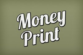 Money Print Photoshop Style