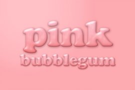 Pink Bubblegum Photoshop Style