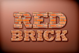 Red Brick Photoshop Style