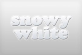 Snowy White Photoshop Style