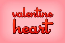 Valentine Heart Photoshop Style