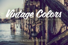 Vintage Colors Actions Volume 1