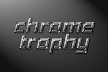 Chrome Trophy Photoshop Style