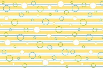 Vector Circles and Stripes Pattern