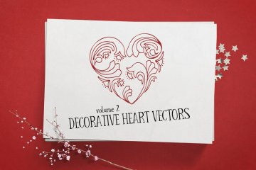 Decorative Heart Vectors Volume 2