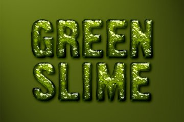 Green Slime Photoshop Style