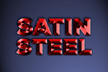 Satin Steel Photoshop Style