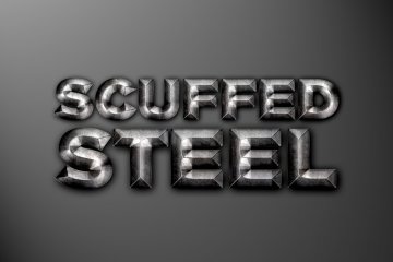 Scuffed Steel Photoshop Style