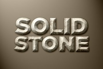 Chiseled Stone Photoshop Style | Design Panoply