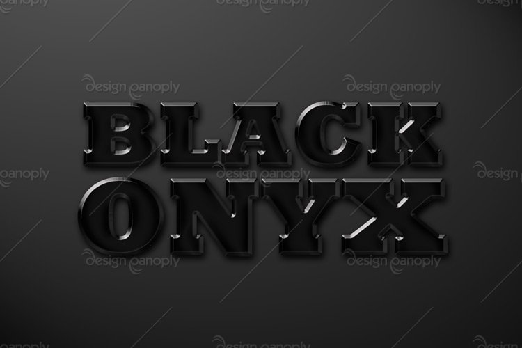 Black Onyx Photoshop Style