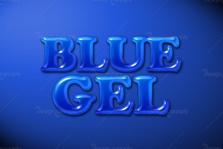 Blue Gel Photoshop Style