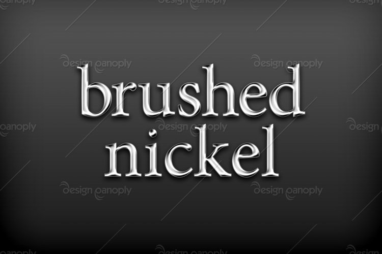 Brushed Nickel Photoshop Style