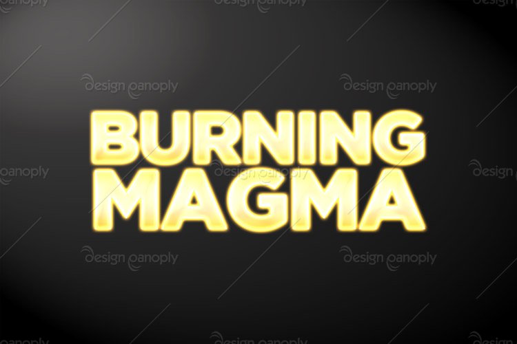 Burning Magma Photoshop Style