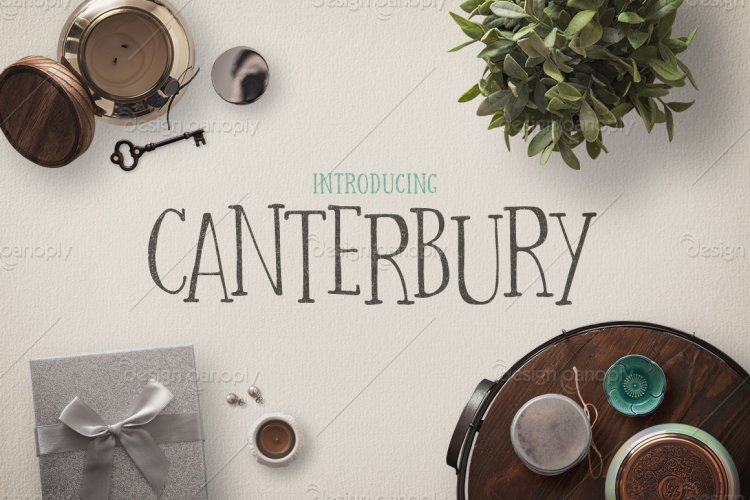 Canterbury Font + Bonus Mockups